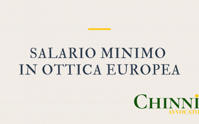 Salario Minimo, Riflessioni in ottica Europea