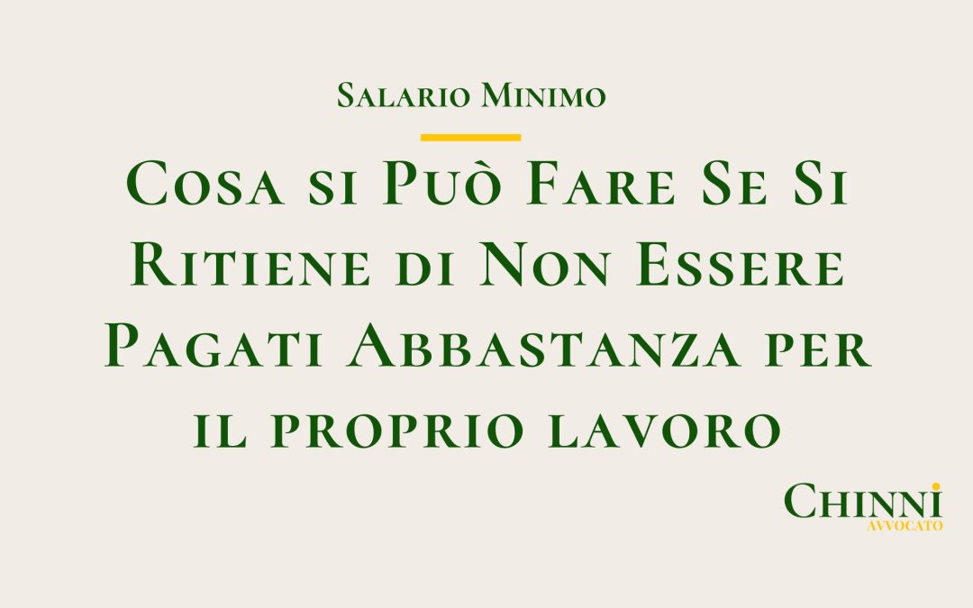 Cosa Fare Se Si Ritiene di Non Essere Pagati Abbastanza Per Il Proprio Lavoro