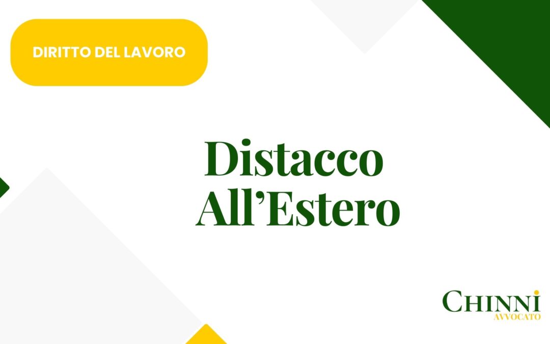 Distacco all’estero