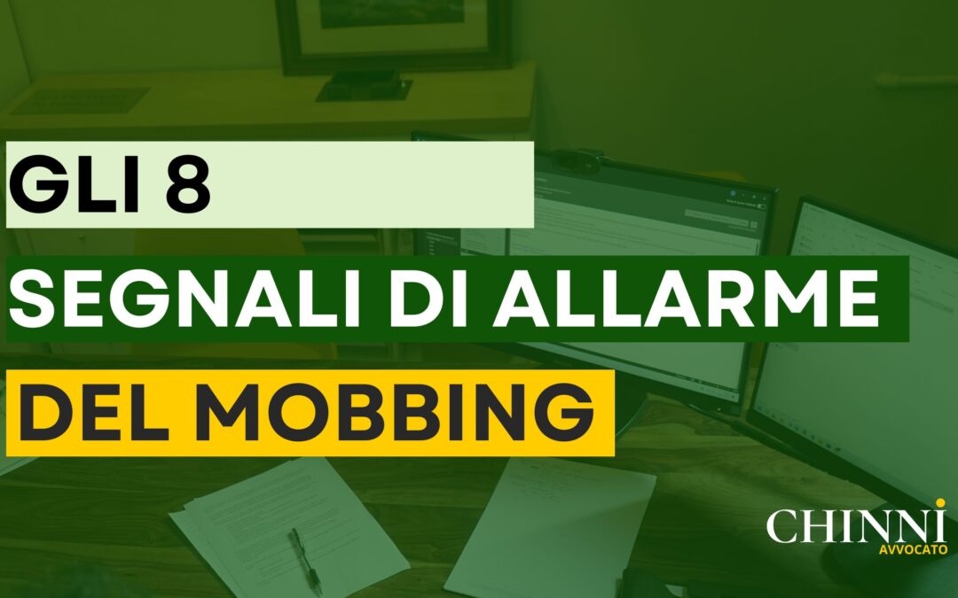 Mobbing, Quali sono i Segnali di Allarme