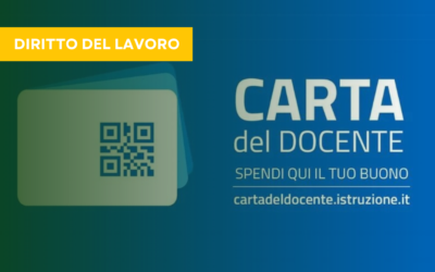 La carta docente spetta anche agli educatori?